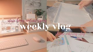 Vlog 🍃 contract signing @ idesia dasmariñas, h&m tour, shopee unboxing || with love chen