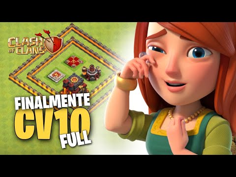 DEITANDO O MARTELO NA CV10 ATÉ FICAR FULL NO CLASH OF CLANS