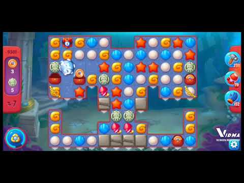 Fishdom. 9301 hard level no boosters and diamonds. 16 moves