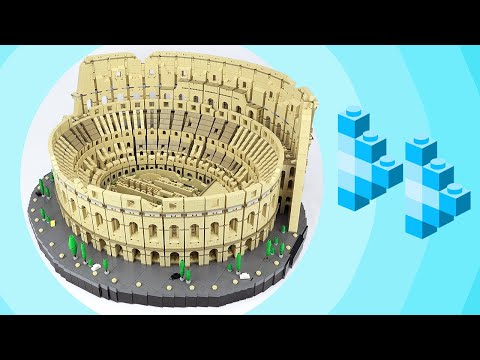 Building Rome in a Day! - Lego Colosseum 24h One Sitting Timelapse