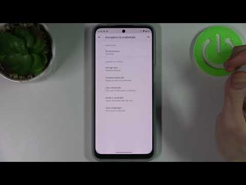How to Clear Credentials in MOTOROLA Moto G31 – Remove Credential Storage