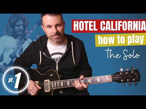 HOTEL CALIFORNIA SOLO - how to play / guitar lesson / tutorial (part 1)