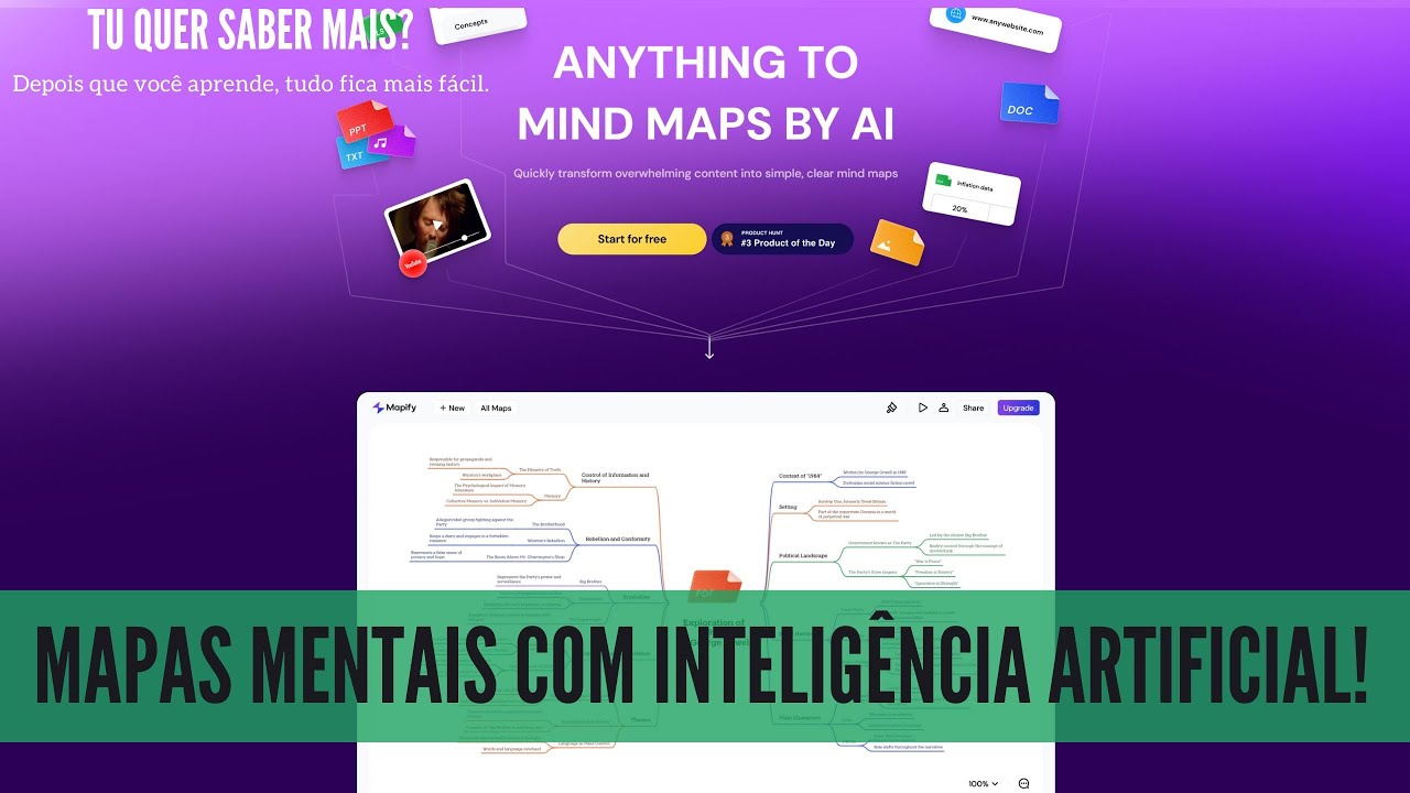Mapify: Revolucione a Criação de Mapas Mentais com Inteligência Artificial!