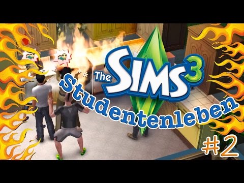 FEUER IN DER KÜCHE! #2 Die Sims 3 Studentenleben | Let's Play Video