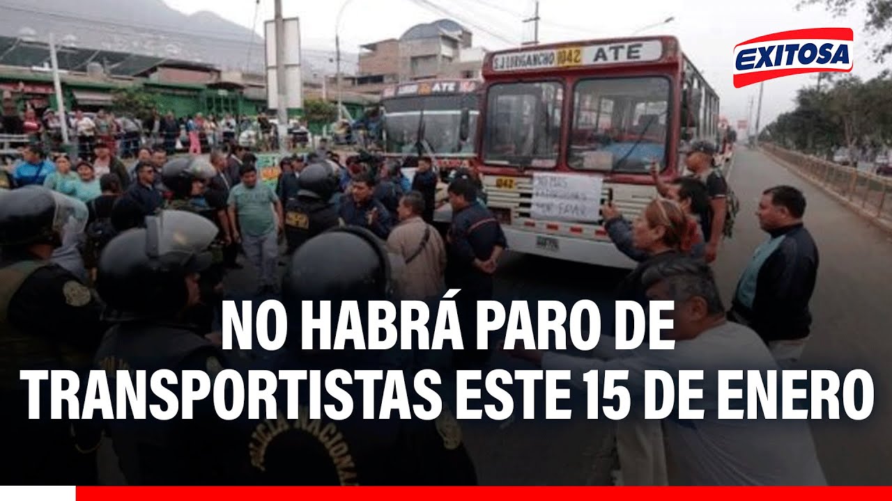 🔴🔵 Confirman que NO HABRÁ PARO DE TRANSPORTISTAS este 15 de enero: "Volvemos a nuestras labores"