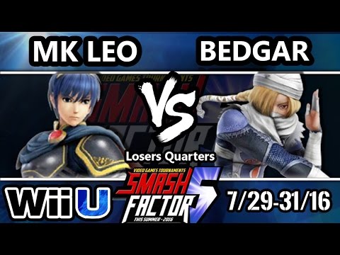 SF5 Smash 4 - SF HGD | MK Leo (Marth) Vs. SB | Bedgar (Sheik) SSB4 Losers Quarters - Smash Wii U