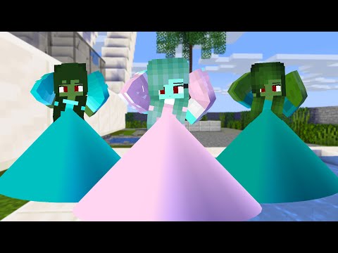 MONSTER SCHOOL : CHICKEN WING MEME ZOMBIE FAMILY PRINCESS - MINECRAFT ANIMATION