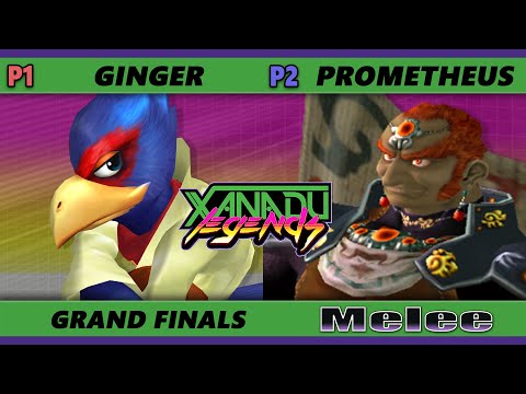 Xanadu Legends GRAND FINALS - Ginger (Falco) Vs. Prometheus [L] (Ganondorf) Smash Melee - SSBM