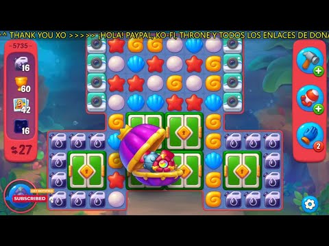 Fishdom lvl 5724-5739 👀 Can you beat this puzzle level?🔥Gameplay #521