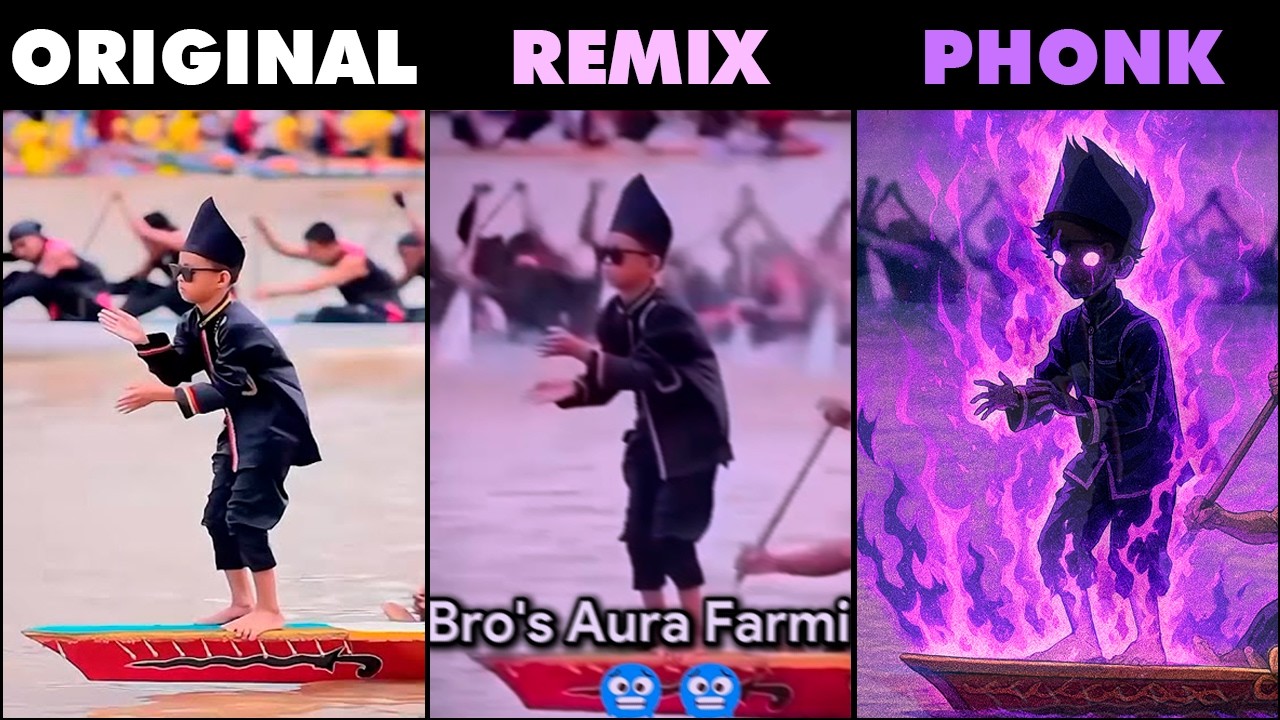 Aura Farming Boat original vs Phonk
