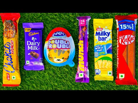 ASMR Most Popular Candys / some lots of colorful rainbow lollipop candy / unpacking chocolate eat