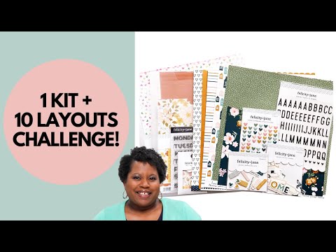 YouTube LIVE! Let's Prep: 1 Kit + 10 Scrapbook Layouts Challenge Part 1 (October 2022)