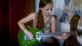 Gamma Ray - Miracle guitar solo (cover by Greeny)
