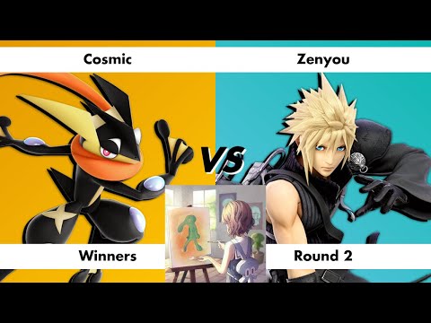 SUPER SMASHED at TRANSPLANTS - Winners Round 2: Cosmic (Greninja) vs Zenyou (Cloud)