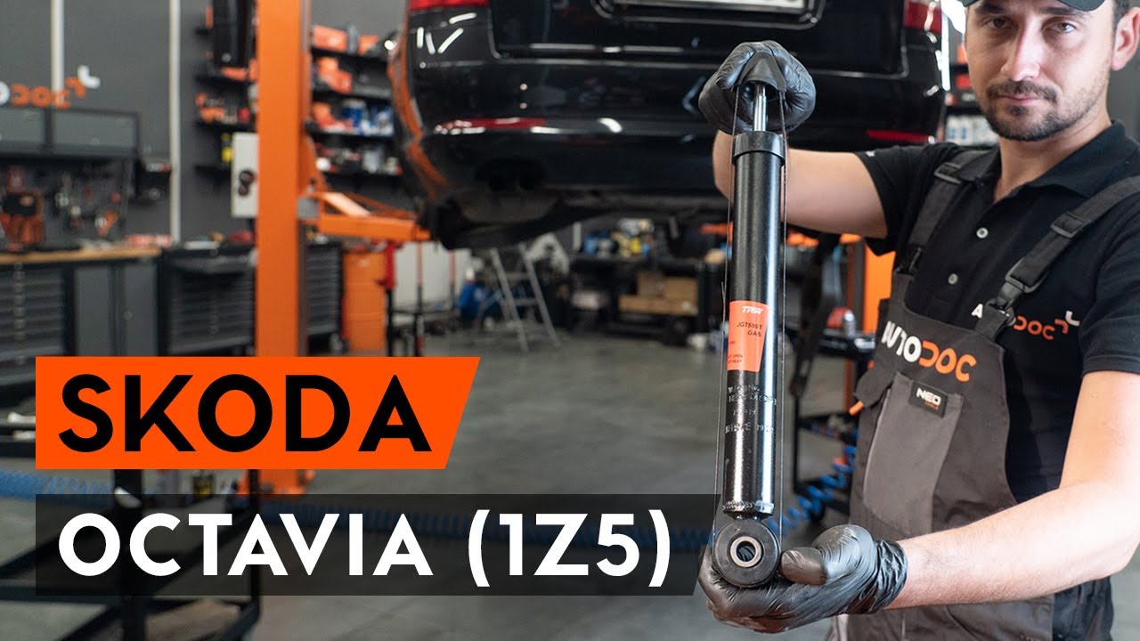 Hoe schokdempers achteraan vervangen bij een Skoda Octavia 1Z5 – vervangingshandleiding