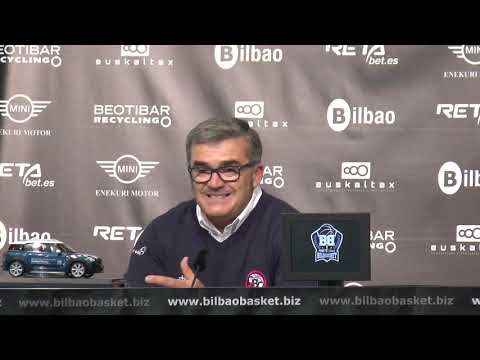 RP de Paco García tras el partido de Carramimbre CBC Valladolid  en Miribilla (84-77)