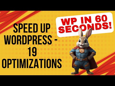Optimize 19 Areas In WordPress in One Click! (for Slow WordPress Sites)
