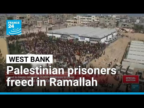 Buses carrying Palestinian prisoners freed under Gaza truce deal arrive in Ramallah • FRANCE 24