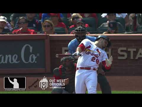 Ejection 169 - Doug Eddings Tosses Matt Carpenter From Bench After Check Swing Strike to Arenado