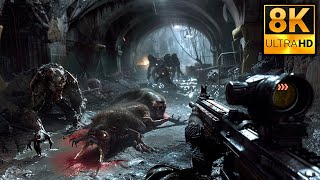 HORROR AND FEAR ATTACK OF MUTANTS | SUPER REALISTIC Cinematic GRAPHICS Gameplay | METRO | 8K