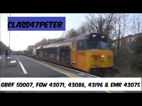 GBRf 50007 'Hercules' Thrashing Through Water Orton Dragging FGW 43071, 43086, 43196 & EMR 43075