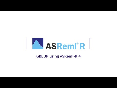 GBLUP using ASReml-R 4