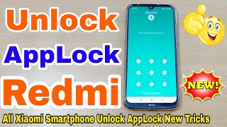 Mi Applock Unlock | Unlock Redmi AppLock | Unlock AppLock Without Lost Data | Redmi 8 Unlock AppLock