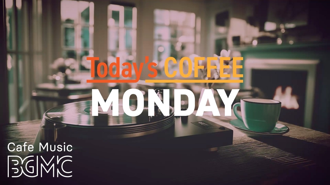 Today's COFFEE MONDAY: Cozy Hearth Cafe Jazz ☕ Warm Piano & Slow Bossa Nova for Deep Work