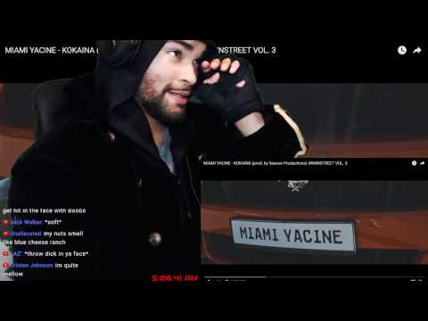 LIVE DEUTSCH RAP MIAMI YACINE - KOKAINA LIVE reaction