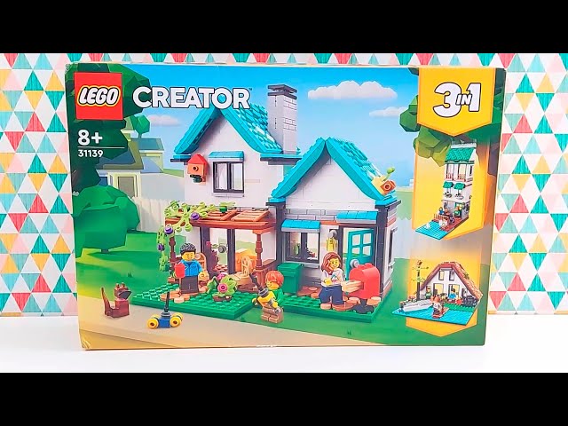 Vídeo relacionado con LEGO Creator 3 en 1 Casa Confortable, 3 Maquetas de Casas de Juguete para Construir, Minifiguras de Familia y Accesorios, Regalos para Niños y Niñas de 8 Años o Más 31139