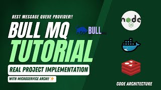 BullMQ Tutorial in Node.js: Step-by-Step with Redis & Docker | Real Project & Microservice Usage