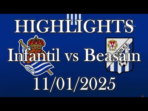 HIGHLIGHTS | Real Sociedad Infantil vs Beasain KE sub16 B | Preferente Cadete J15 (11/01/2025)