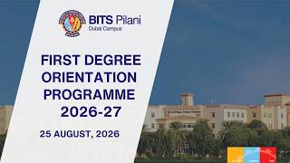 First Degree Orientation Programme 2026-2027