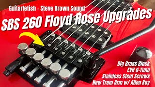 Video thumbnail for Guitarfetish - Steve Brown Sound SBS SS260 Floyd Rose Upgrade - Brass Block, d-Tuna, Stainless Steel by John Knowles