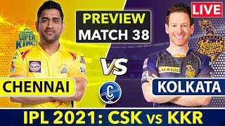 🔴IPL 2021 Live: Chennai Super Kings vs Kolkata Knight Riders Live Analysis Show Pre Match #kkrvscsk