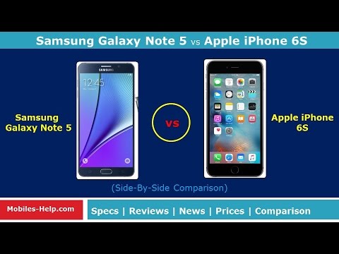 Apple iPhone 6S vs Samsung Galaxy Note 5  - Which is Best?