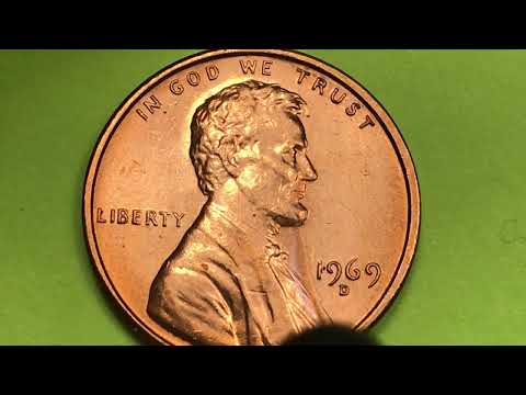 $7,000 US 1969D Lincoln Penny Coin - Denver Mint - United States Lincoln Memorial Cent Worth Money