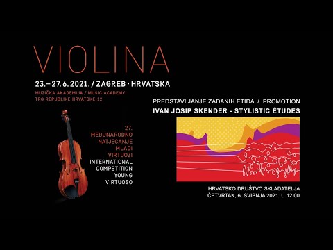 27. “MLADI VIRTUOZI” 2021. VIOLINA - 27TH “YOUNG VIRTOUSO” 2021. VIOLIN / PROMOTION