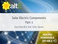solar panels batteries solar power components part 1