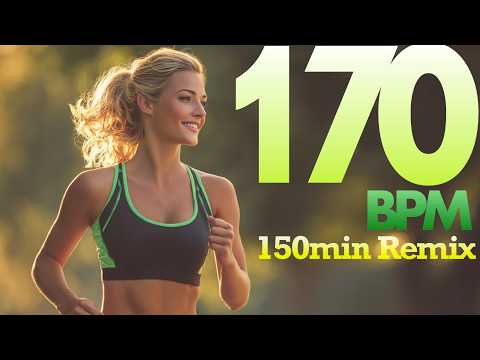 150-Minute Best Running Music • 170 BPM • High-Energy Vocal Mix for Speed, Endurance & Focus