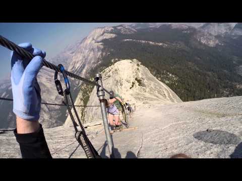 Descending The Cables At Half Dome