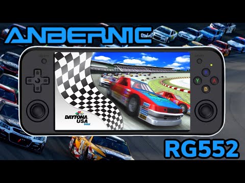 Daytona USA Dreamcast Game Anbernic RG552 Handheld Console | RetroPie Guy Video Game Emulation Demo