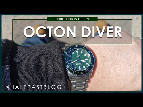 This Octon Diver taught me 3 things. The Octon Diver is a beautiful 40mm green divewatch.