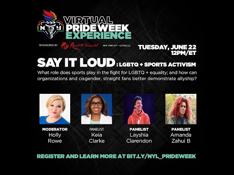 SAY IT LOUD: LGBTQ+ Sports Activism Panel Discussion