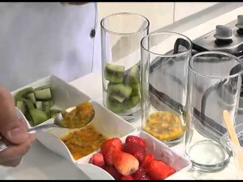 Drink tropical com picol e espumante