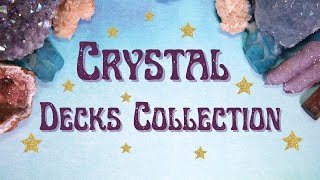 Stunning Crystal Themed Tarot & Oracle Deck Collection | Oracle Card Reading & Crystals Showcase