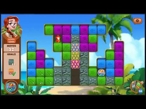 Lost Island Blast Adventure Level 1201 - NO BOOSTERS 🏝️ | SKILLGAMING ✔️