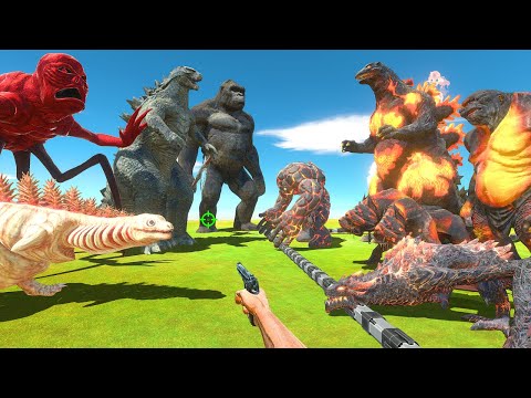 FPS Avatar Rescues Volcano Monsters and Fights Kaiju Monsters - Animal Revolt Battle Simulator