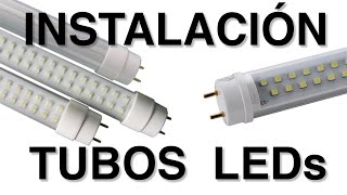 Instalación de tubos de LED