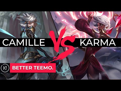 Camille Top Lane VS Karma - I rather play against Teemo. S11